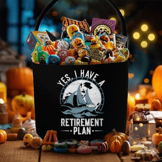 Sailing Retirement Plan Retired Sailor Sailboat Fabric Baskets