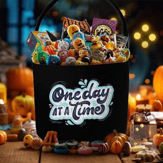 One day at a time Fabric Baskets