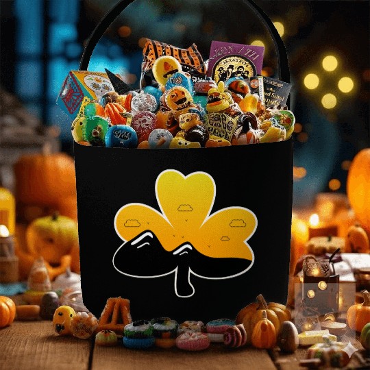 vintage st patrick sunrise Fabric Baskets