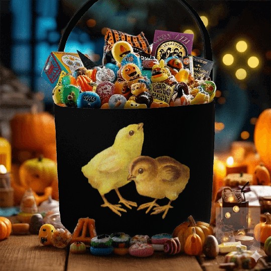 Easter Chick Fabric Baskets