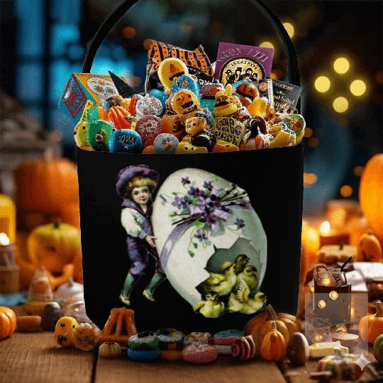 Vintage Easter Fabric Baskets