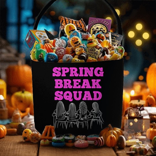 Spring Break Squad Summer Vacation Spring Break Fabric Baskets