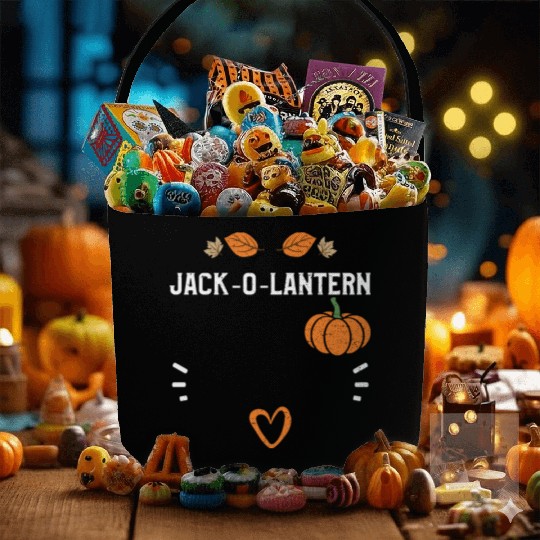 Jack-O-Lantern - Pumpkin Fabric Baskets