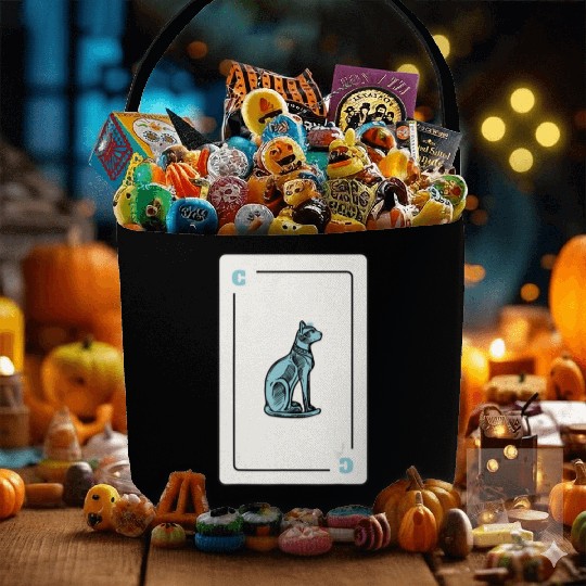 Cat Playing card Cat Lovers Gift Fabric Baskets