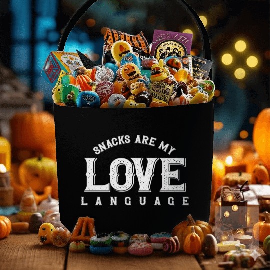 Snacks Are My Love Language Fabric Baskets