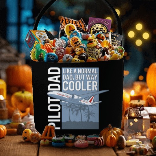 Commercial Jet Airliner Airplane Funny Fathers Fabric Baskets