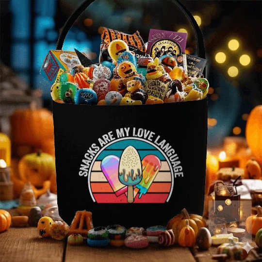 Snacks Are My Love Language Fabric Baskets