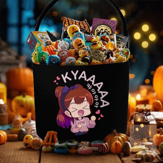Kyaa Funny KPOP Anime Chibi Korean Pop Music Fabric Baskets