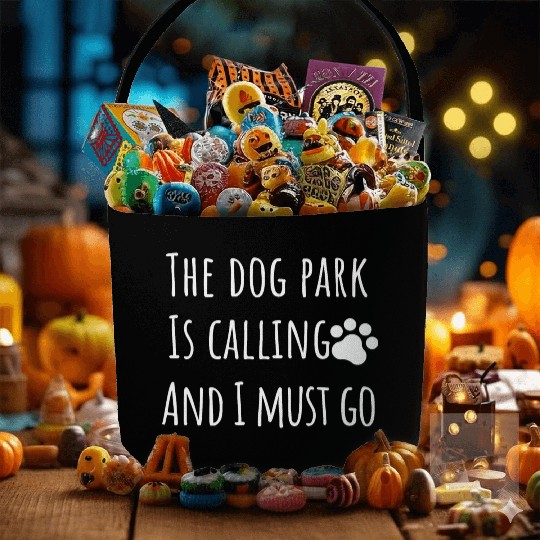 dog park funny dog mom dad owner Fabric Baskets