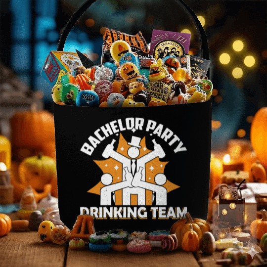 Bachelor Party Drinking Team Bride Groom Fabric Baskets