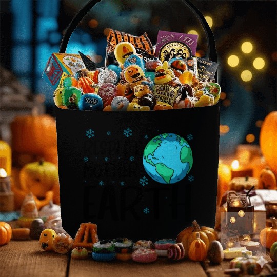 Respect Mother Earth Nature Environment Awareness Fabric Baskets