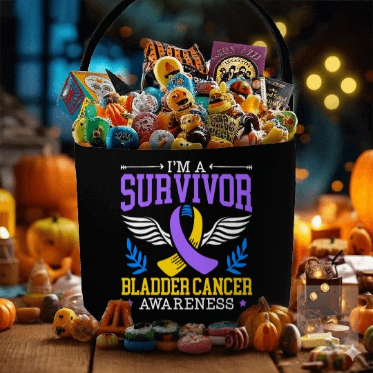 Bladder Cancer Survivor Bladder Cancer Awareness Fabric Baskets