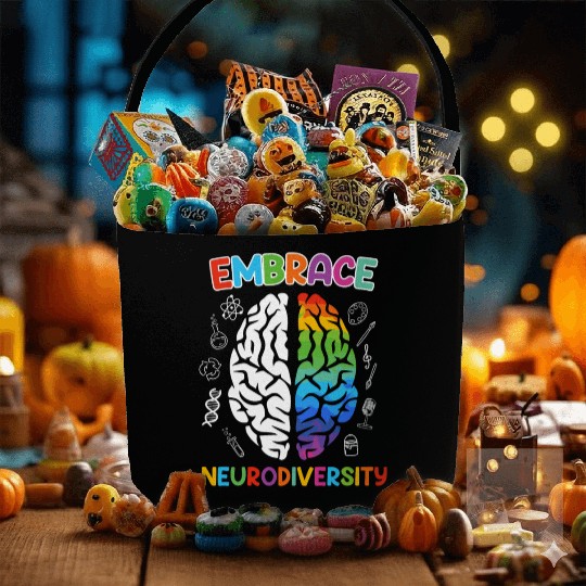 Autism Embrace Neurodiversity Autistics Fabric Baskets