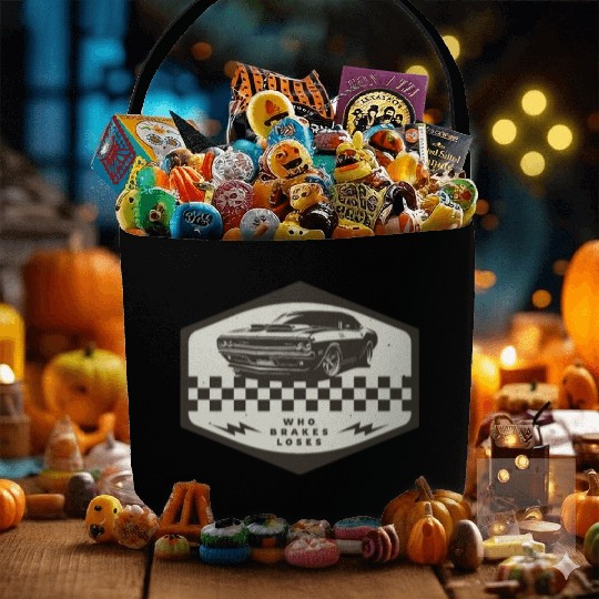 Who Brakes Loses Muscle Car Lover Racing Fabric Baskets