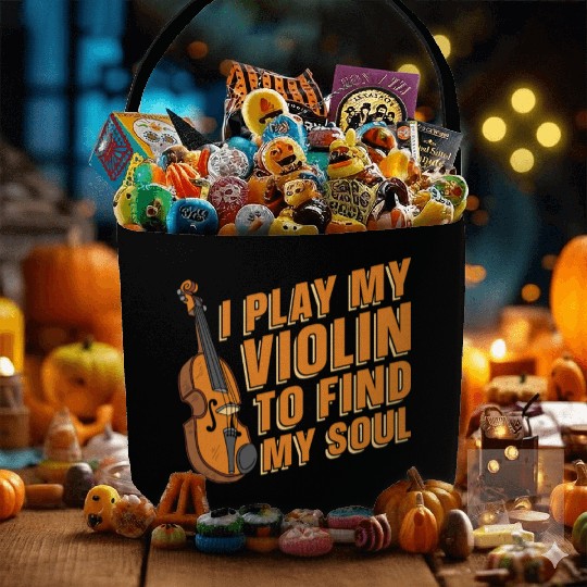 Violin Violinist Humor Fabric Baskets