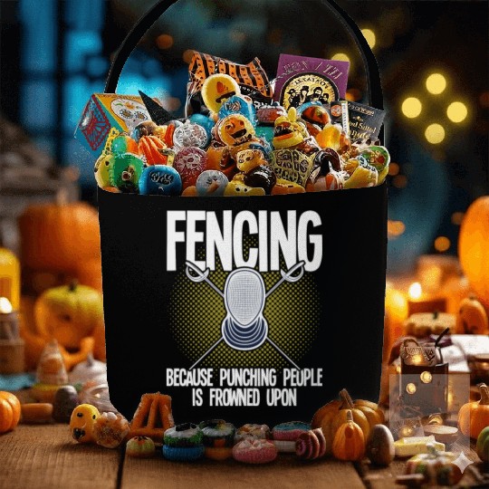 Fencing Fencing Because Punching People Is Frowned Fabric Baskets