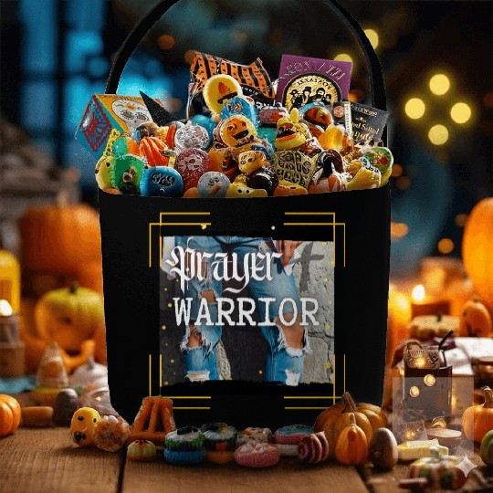 Prayer Warrior - Ripped Jeans Fabric Baskets