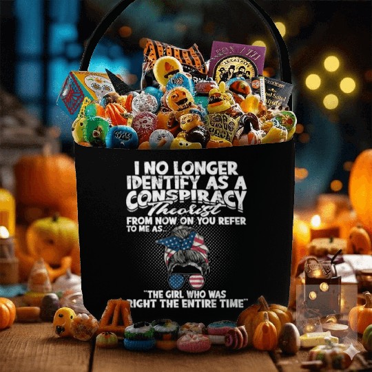 Conspiracy Theorist Theory Science Fiction Fabric Baskets