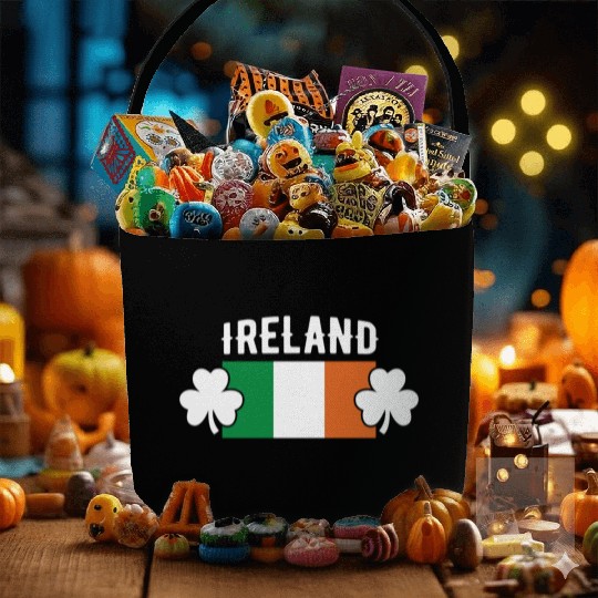 Ireland Flag Fabric Baskets