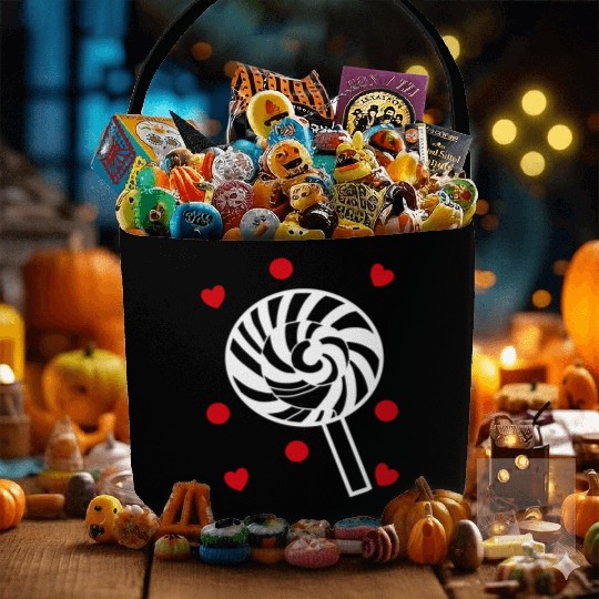 cute candy sweet lollipop lover Fabric Baskets