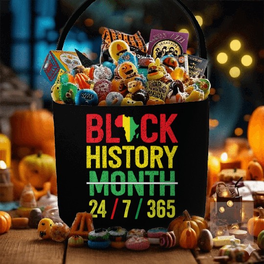Black History 365 Black History Month 2023 T Shir Fabric Baskets