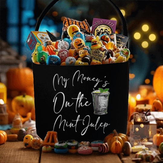 Funny Derby Day And Mint Juleps Kentucky Horse Ra Fabric Baskets