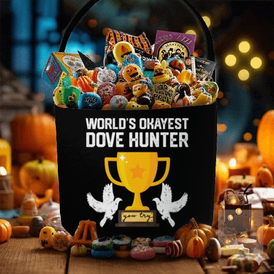 Funny Dove Hunting world s okayest dove hunter T Fabric Baskets