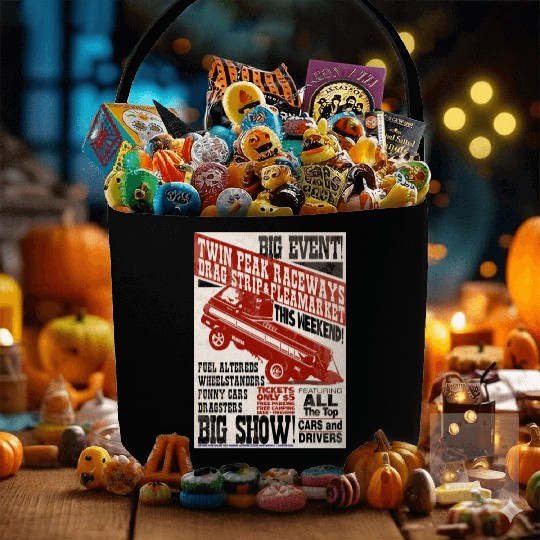 vintage, hot, rod, Classic, Racing, auto, automot Fabric Baskets