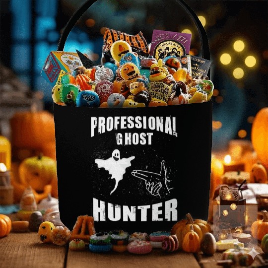 Ghost Hunter Ghost Hunting Paranormal Investigato Fabric Baskets