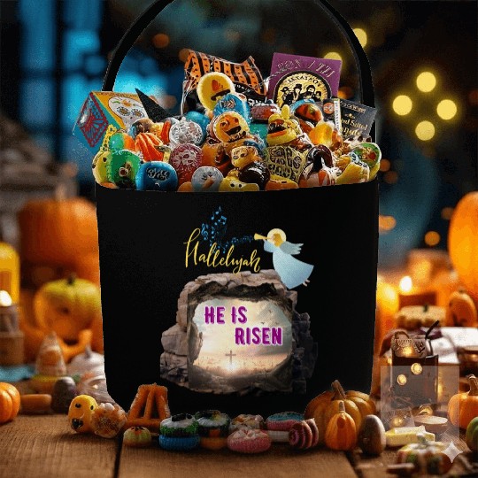 He Is Risen- Hallelujah Fabric Baskets