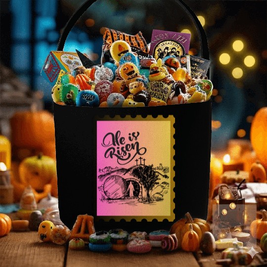 He Is Risen.Great for Easter Events & Gifts.Bible Fabric Baskets