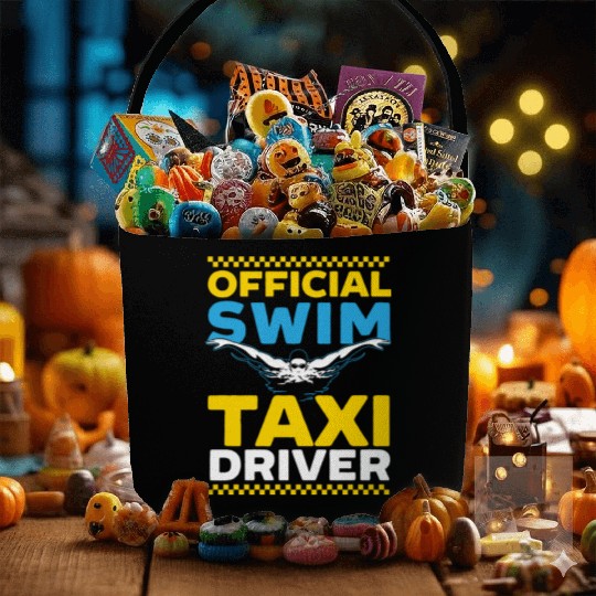 Official Swim Taxi Driver Taxi Taxicab Cab Driver Fabric Baskets