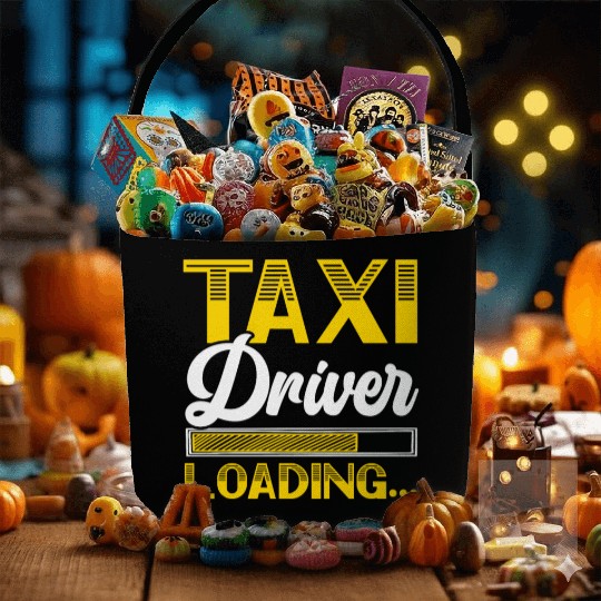Taxi Driver Loading Taxicab Cab Driver Cabbie Fabric Baskets