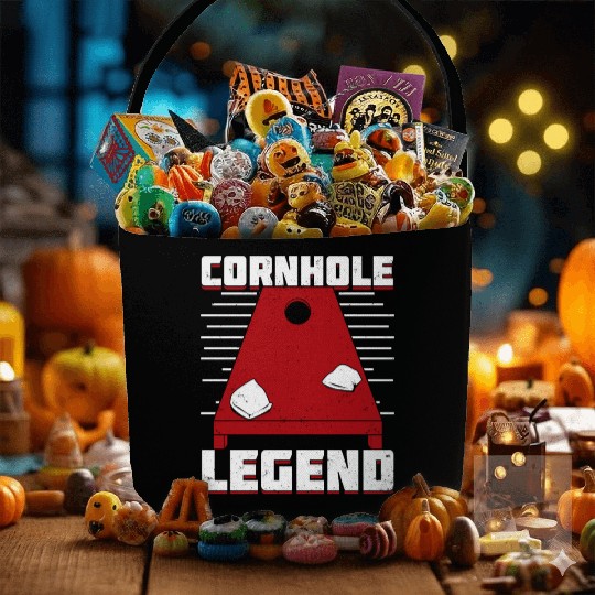 Cornhole Legend Bean Bag Toss Player Gift Fabric Baskets