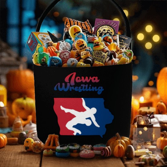 Iowa Wrestling Fabric Baskets