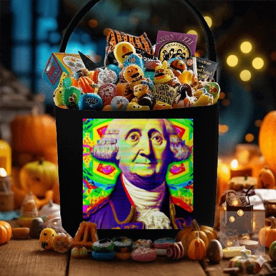 Trippy George Washington Fabric Baskets