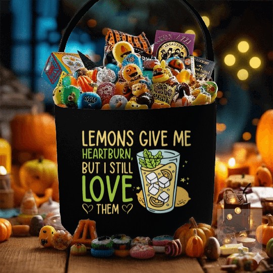 Lemon Fruit Lemonade Citrus Fabric Baskets