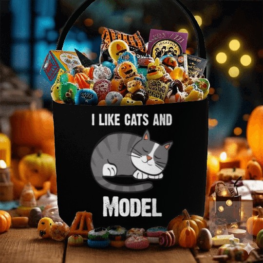 I Like Cats And The Model - I Love Cats Fabric Baskets