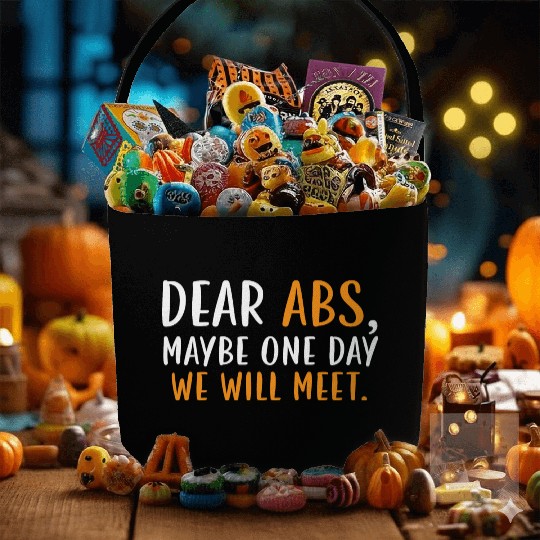 Dear Abs Maybe One Day We Will Meet Gym Fitness Fabric Baskets