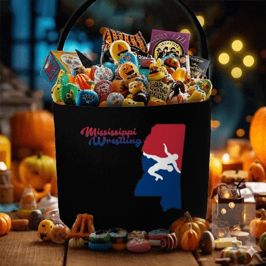 Mississippi Wrestling Fabric Baskets