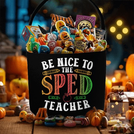 Be Nice To The Sped Teacher Special Education Cute Fabric Baskets