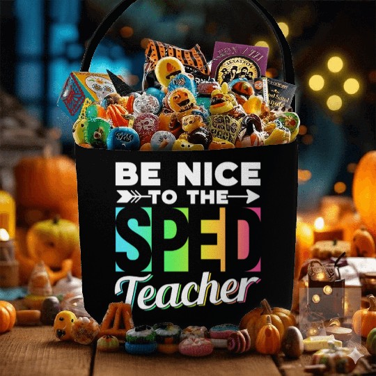 Be Nice To The Sped Teacher Special Education Cute Fabric Baskets