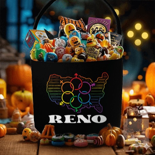 Reno Pride Month Pride Flag LGBT Community LGBTQ F Fabric Baskets