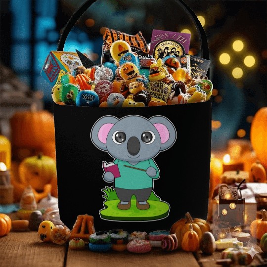 Koala Teacher Pointer Fabric Baskets