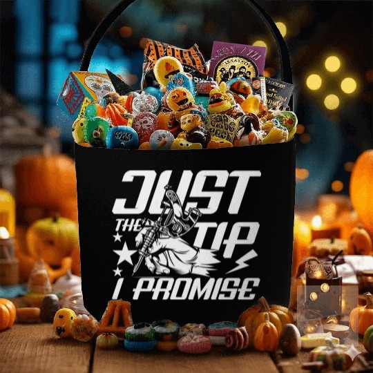 Just The Tip I Promise Tattoo Fabric Baskets