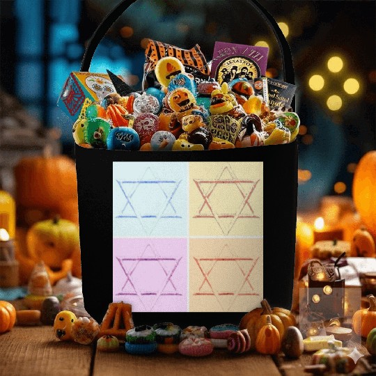 Star of David Design Fabric Baskets