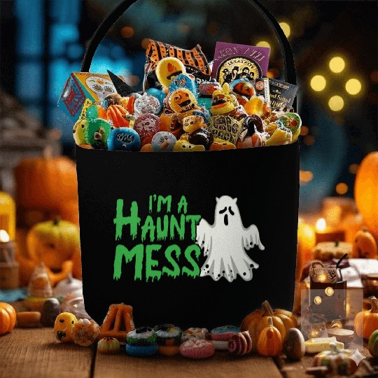 Halloween Paranormal Ghost Hunters Horror Fans Fabric Baskets