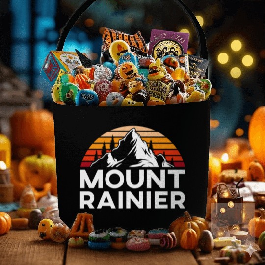Mount Rainier Mountaineer Summit Sport Hiking Fabric Baskets