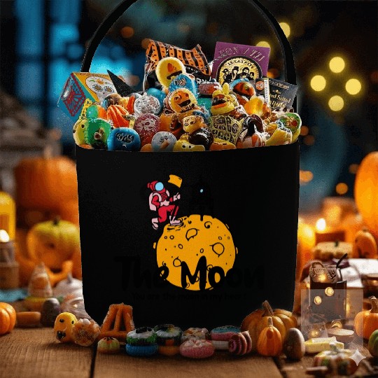 The moon, you are the moon in my heart, Spaceman Fabric Baskets