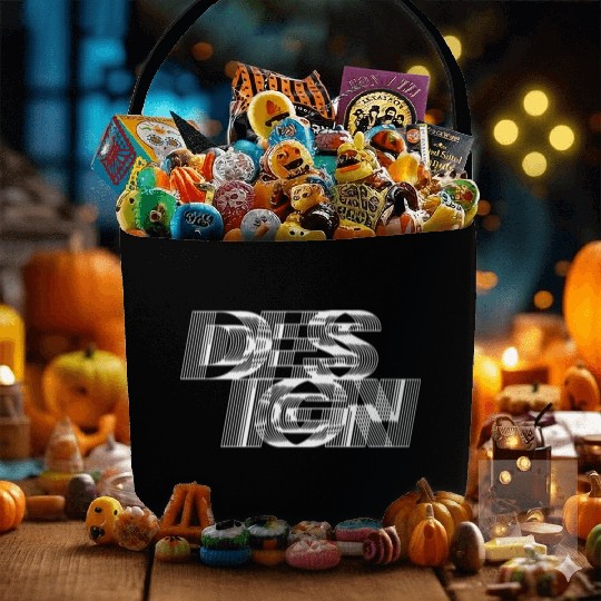 black and white design typography Fabric Baskets